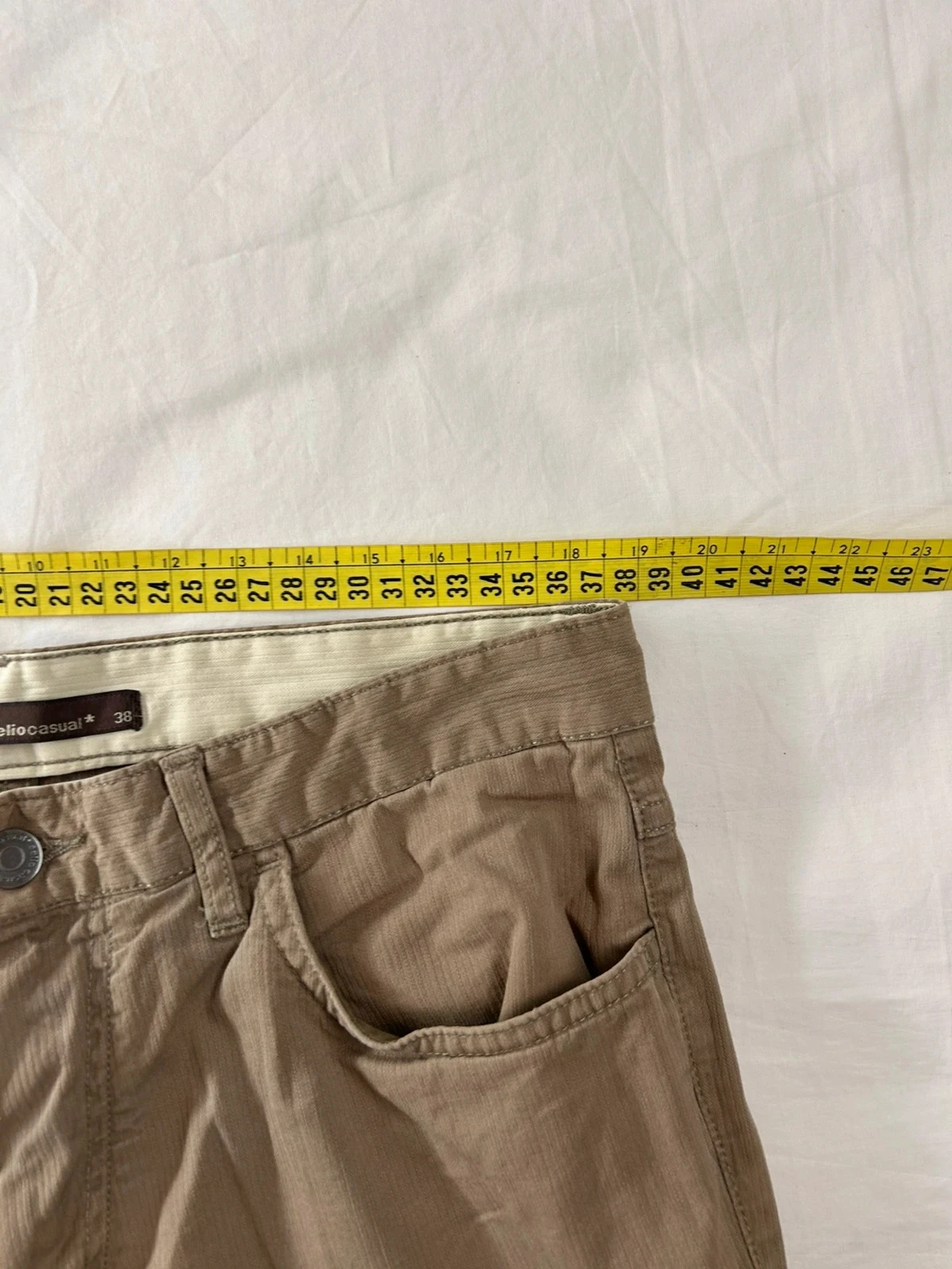 Jean de corte recto beige Celio casual – photo 9